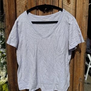 Old Navy Light Purple V-Neck Tee